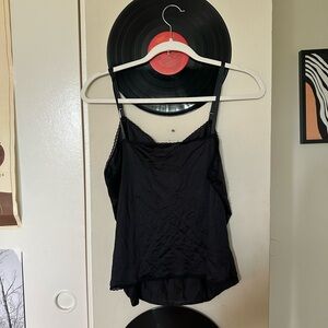 vintage lace lined slip top